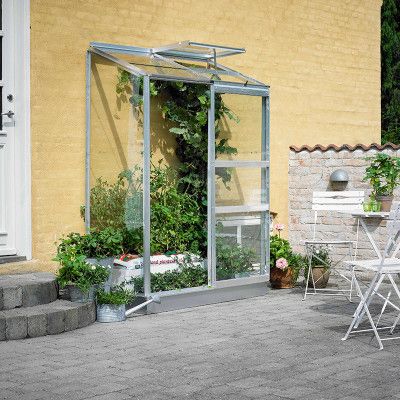 Altan 2 sektioner Glas, aluminium