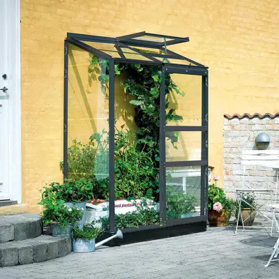 Altan 2 sektioner Glas, antracit