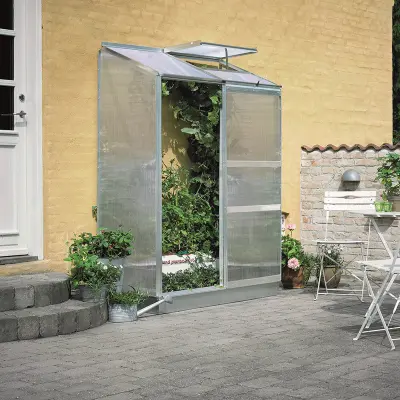 Altan 2 sektioner Poly, aluminium