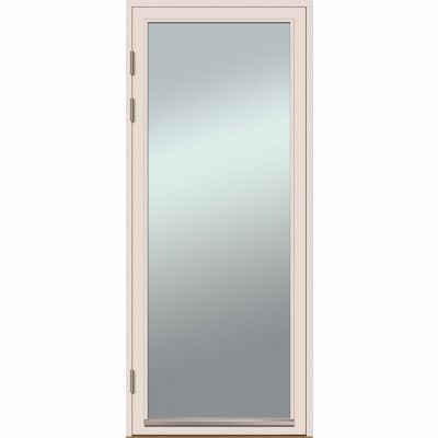 ALTANDÖRR TRÄ 10X23 H RAW VHDE VIT ENKEL HELGLAS | Beijerbygg Byggmaterial