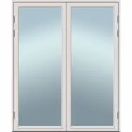 ALTANDÖRR TRÄ 15X23 V RAW VHDE VIT PAR HELGLAS | Beijerbygg Byggmaterial