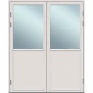 ALTANDÖRR TRÄ 16X23/10Ö V RAW VHDE VIT PAR | Beijerbygg Byggmaterial