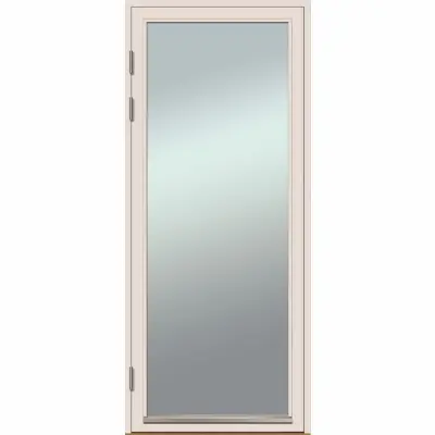 ALTANDÖRR TRÄ 8X21 H RAW VHDE VIT ENKEL HELGLAS | Beijerbygg Byggmaterial