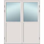 ALTANDÖRR TRÄ/ALU 12X23/16F V RAW VHDSAL VIT PAR | Beijerbygg Byggmaterial