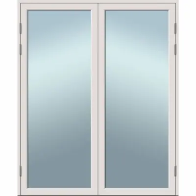 ALTANDÖRR TRÄ/ALU 14X22 V RAW VHDSAL HELGLAS VIT PAR | Beijerbygg Byggmaterial