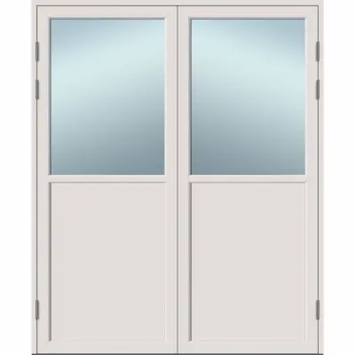 ALTANDÖRR TRÄ/ALU 14X22/19F V RAW VHDSAL VIT PAR | Beijerbygg Byggmaterial