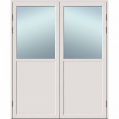 ALTANDÖRR TRÄ/ALU 16X22/11F V RAW VHDSAL VIT PAR | Beijerbygg Byggmaterial