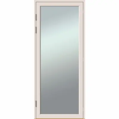 ALTANDÖRR TRÄ/ALU 9X23 V RAW VHDSAL VIT ENKEL HELGLAS | Beijerbygg Byggmaterial