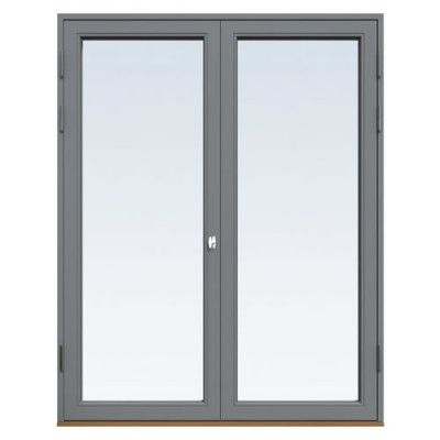 Energi Aluminium Fönsterdörr, Pardörr 14, Askgrå, 21/21