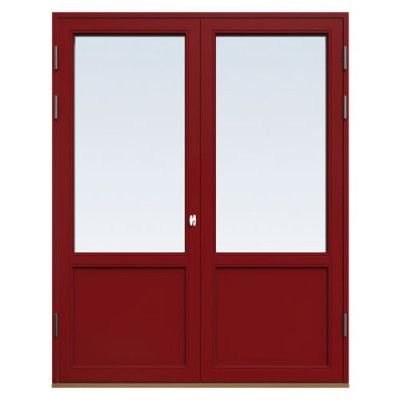 Energi Aluminium Fönsterdörr, Pardörr 12, Röd, 21/16