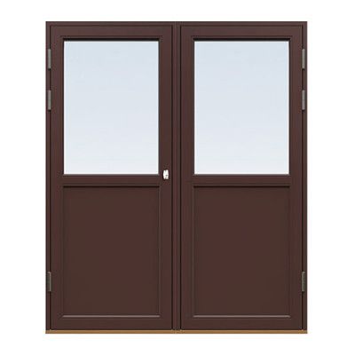 Energi Aluminium Fönsterdörr, Pardörr 14, 20/13, Nötbrun