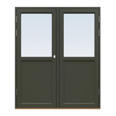 Energi Aluminium Fönsterdörr, Pardörr 12, 21/12, Olivgrön