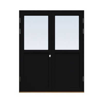 Energi Aluminium Fönsterdörr, Pardörr 15, Svart, 21/13