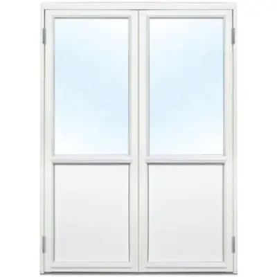 Parfönsterdörr - 3-glas - Trä - U-värde: 1,1 - Outlet - Altandörrar, Ytterdörrar, Dörrar & portar