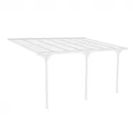 Altantak 4,3x3 m | Kanalplast / Aluminium | Extra hög | Vit