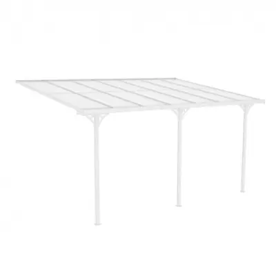 Altantak 4,3x3 m | Kanalplast / Aluminium | Extra hög | Vit