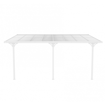 Altantak 5x3 m | Kanalplast / Aluminium| Robust design | Vit