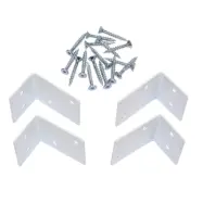 BESLAG ALTANRÄCKE VITMÅLAT 4ST | Beijerbygg Byggmaterial