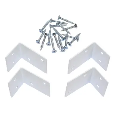 BESLAG ALTANRÄCKE VITMÅLAT 4ST | Beijerbygg Byggmaterial