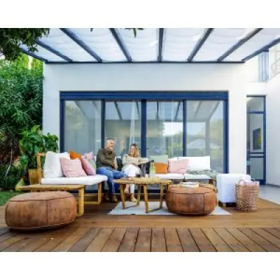 Canopia Stockholm solskydd för altantak 3,4 x 5,9 - Vit