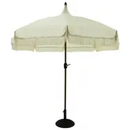 Cirkus parasoll med tofsar Ø270 cm | Beige