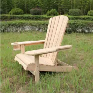 Däckstol i trä | Klassisk loungestol för uteplats | 91×77,5×93 cm