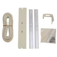 Altantak plast mot husvägg skjutbart Canopia by Palram Feria vit