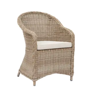 Fåtölj 2-pack i konstrotting | Natur | 59×69×85 cm | Metallstomme | Mercury