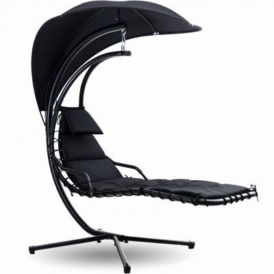 Hängstol med solskydd | Lyfco Trinidad - Svart