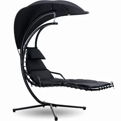 Hängstol med solskydd | Lyfco Trinidad - Svart