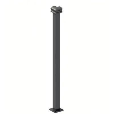 Hörnstolpe  135° | 50x1070 mm | Slät design | Linius