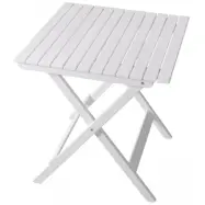 Hopfällbart bord 65x65 cm i vitlaserad furu | Brännö