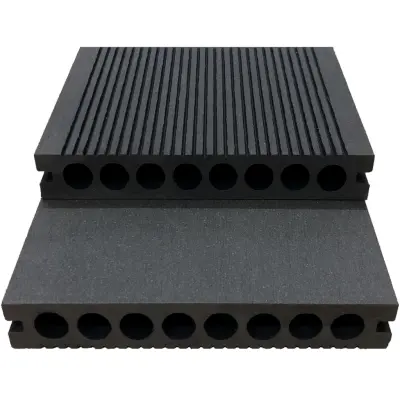 Komposittrall 15x280cm | Underhållsfri för balkong& altan | Mörkgrå