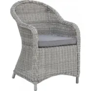 Konstrotting fåtölj Grå | Mörkgrå dyna&metallstomme | Malgovik