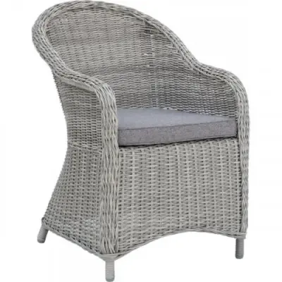 Konstrotting fåtölj Grå | Mörkgrå dyna&metallstomme | Mercury