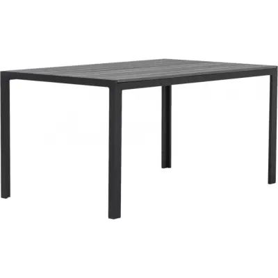 Las Vegas utebord 150x90 cm - Svart / Grå