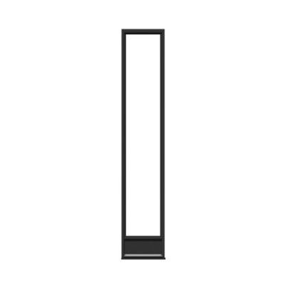 Sidoljus Stabil Lomma 4x21, Svart, Frostat glas