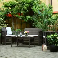 Lyxig soffgrupp för balkong | Lyfco Dalsjö