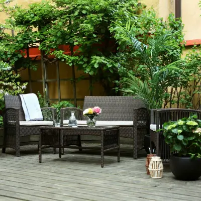 Lyxig soffgrupp för balkong | Lyfco Dalsjö