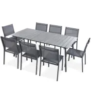 Matgrupp utemöbler | 8 stolar | Lyfco Blidö