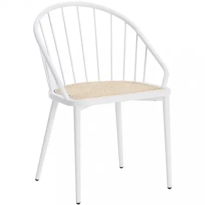 Matstol med konstrottingsits | 2-pack | Vit | Dalby