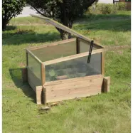 Mini växthuslåda 98×98×62,5 cm | För förodling&odling utomhus | Trä