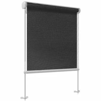 Motorstyrd vertikalmarkis 5x2,5m | Trådlös fjärrkontroll | Mörkgrå