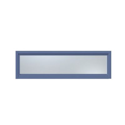Överljus Näs 13x5, Skymningsblå, Frostat Glas