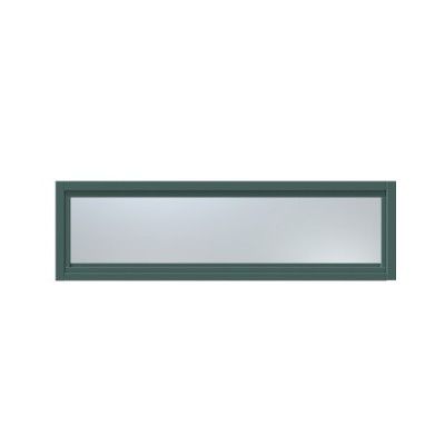 Överljus Näs 9x4, Skogsgrön, Frostat Glas