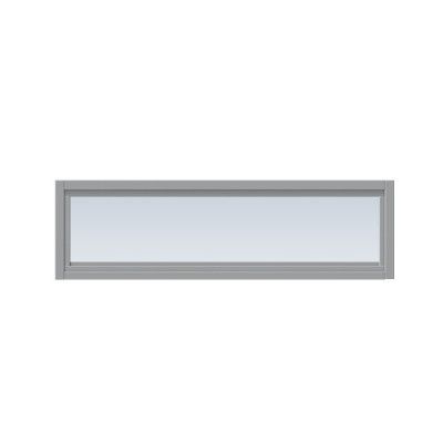 Överljus Näs 9x4, Stengrå, Klarglas