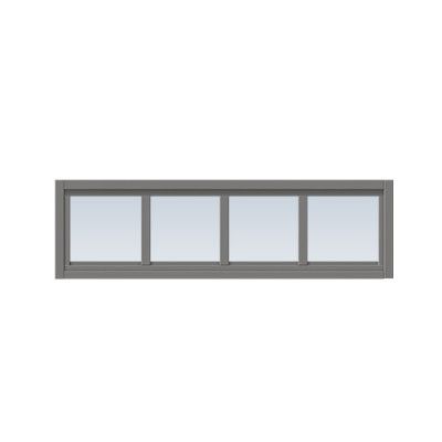 Överljus Med Spröjs Näs 12x3, Askgrå, Klarglas