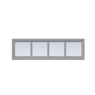 Överljus Med Spröjs Näs 13x3, Stengrå, Klarglas