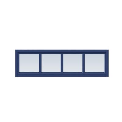 Överljus Med Spröjs Näs 13x4, Marinblå, Klarglas