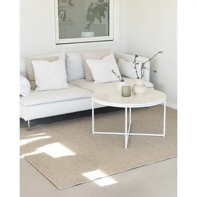 Pampa linne - flatvävd matta